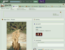 Tablet Screenshot of milla1990.deviantart.com