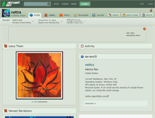 Tablet Screenshot of nettra.deviantart.com