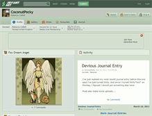 Tablet Screenshot of coconutpocky.deviantart.com