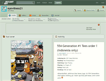 Tablet Screenshot of eyewitness21.deviantart.com