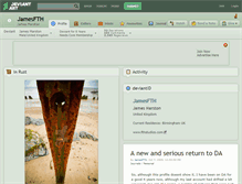 Tablet Screenshot of jamesfth.deviantart.com