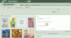 Desktop Screenshot of bizarrelilcreature.deviantart.com