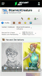 Mobile Screenshot of bizarrelilcreature.deviantart.com