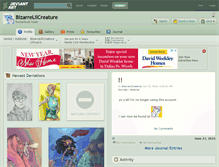 Tablet Screenshot of bizarrelilcreature.deviantart.com