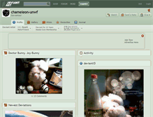 Tablet Screenshot of chameleon-unwf.deviantart.com