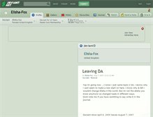 Tablet Screenshot of elisha-fox.deviantart.com