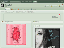 Tablet Screenshot of honeycunt.deviantart.com