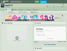 Tablet Screenshot of angel00101.deviantart.com