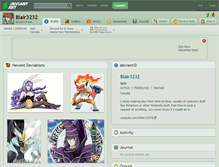 Tablet Screenshot of blair3232.deviantart.com