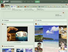 Tablet Screenshot of hanoo.deviantart.com