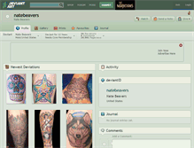 Tablet Screenshot of natebeavers.deviantart.com