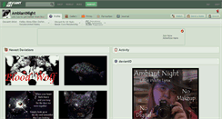 Desktop Screenshot of ambiantnight.deviantart.com