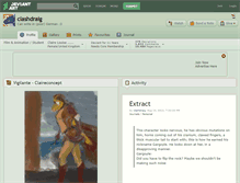 Tablet Screenshot of clashdraig.deviantart.com