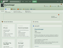 Tablet Screenshot of elusivestranger.deviantart.com
