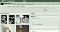 Desktop Screenshot of mysteriouswoman.deviantart.com
