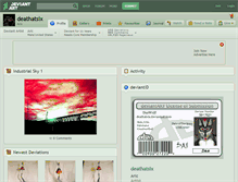 Tablet Screenshot of deathatsix.deviantart.com