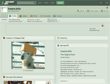 Tablet Screenshot of insanejello.deviantart.com