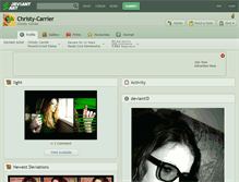 Tablet Screenshot of christy-carrier.deviantart.com