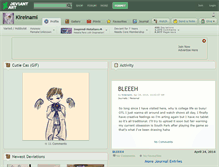 Tablet Screenshot of kireinami.deviantart.com