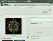 Tablet Screenshot of kaerless.deviantart.com