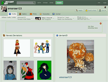 Tablet Screenshot of emorose123.deviantart.com