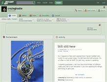 Tablet Screenshot of crazieghostie.deviantart.com