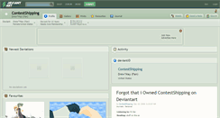 Desktop Screenshot of contestshipping.deviantart.com
