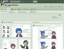 Tablet Screenshot of fire-mage-shinoharu.deviantart.com