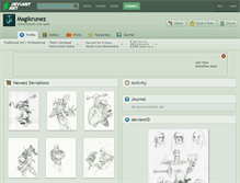 Tablet Screenshot of magikrunez.deviantart.com