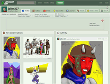 Tablet Screenshot of jallen327.deviantart.com