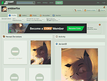 Tablet Screenshot of ambberfox.deviantart.com