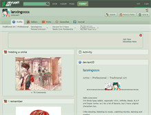 Tablet Screenshot of lanxingxxxx.deviantart.com