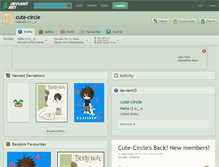 Tablet Screenshot of cute-circle.deviantart.com