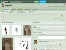 Tablet Screenshot of anne3dark.deviantart.com