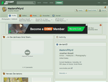 Tablet Screenshot of masterofwyrd.deviantart.com