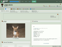 Tablet Screenshot of paige-sakura.deviantart.com