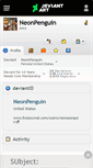 Mobile Screenshot of neonpenguin.deviantart.com