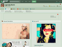 Tablet Screenshot of legendaryronin.deviantart.com