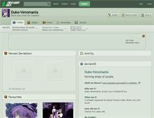 Tablet Screenshot of duke-venomania.deviantart.com