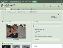 Tablet Screenshot of falloutboygirl14.deviantart.com