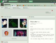 Tablet Screenshot of maystrooo.deviantart.com