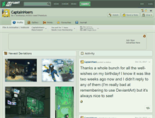 Tablet Screenshot of captainhoers.deviantart.com