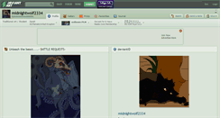 Desktop Screenshot of midnightwolf2334.deviantart.com