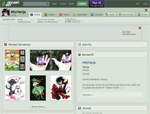 Tablet Screenshot of missvanja.deviantart.com