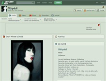 Tablet Screenshot of filthydoll.deviantart.com