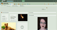 Desktop Screenshot of lupinelady.deviantart.com