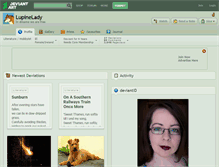 Tablet Screenshot of lupinelady.deviantart.com