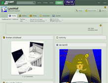 Tablet Screenshot of lynnwolf.deviantart.com