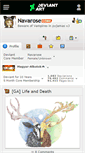 Mobile Screenshot of navarose.deviantart.com
