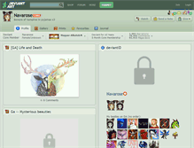 Tablet Screenshot of navarose.deviantart.com